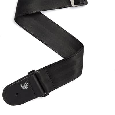 D'Addario Seat Belt Nylon 2" Guitar Strap, Black