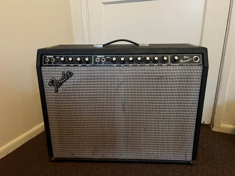 Fender Pro Reverb 2-Channel 40-Watt 2x12" Guitar Combo 1965 - 1967 - Black Panel image 1