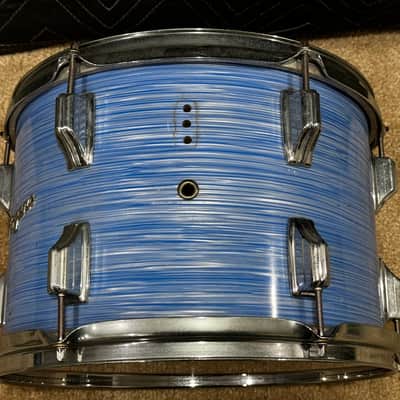 Rogers Blue Ripple 13/16/22 Early 60s Drum Set image 19