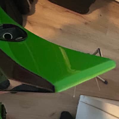 Jackson X Series KVXMG King V with Laurel Fretboard 2020 - Present - Slime Green with Black Bevels image 15