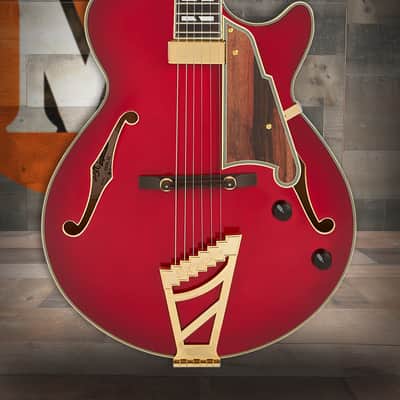 D'Angelico Excel SS Thinline Hollow Body - Dark Cherry Burst (DAESSSGT) image 1