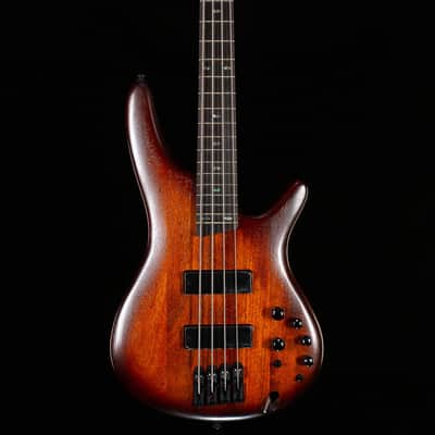 Ibanez SR500AMHL SR Standard 4 String Electric Bass Mahogany Brown Burst Low Gloss (467) image 3