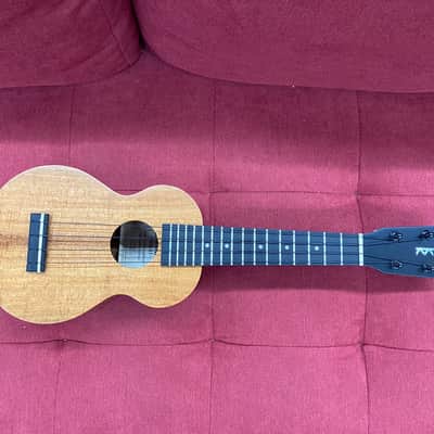 Kamaka HF-1 Soprano Ukulele with Full Ebony Package, MOP inlay, Koa Medium Curl Upgrade w/ Case image 3