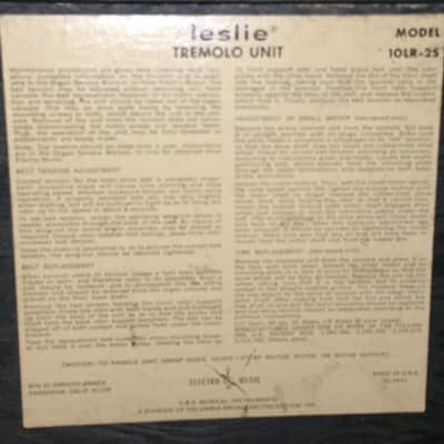 Cordovox Vintage late 50s CL10 Leslie rotating speaker cabinet smaller lighter and cool image 9