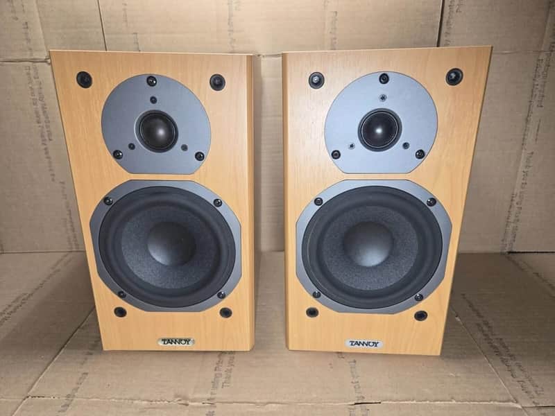 Pair TANNOY Mercury MX-1 M Cherry Bookshelf Hi Fi Speakers, WORKS