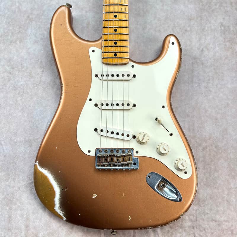 Fender Custom Shop 1956 Stratocaster Relic 2008 - Copper Metallic image 1