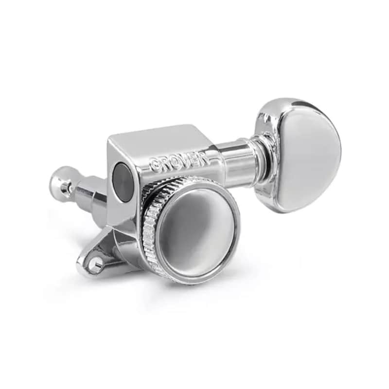 Grover 505C6 Mini Locking 6 In-Line Rotomatic Tuners - Chrome image 1