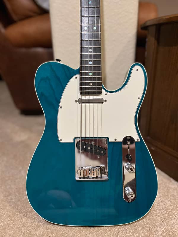 Fender American Deluxe Telecaster with Rosewood Fretboard 1999 - 2003 - Teal Green Transparent