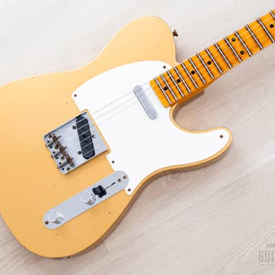 2023 Fender Custom Shop B2 1958 Telecaster Journeyman Relic Aged HLE Gold w/ Case & CoA, Lightweight image 1