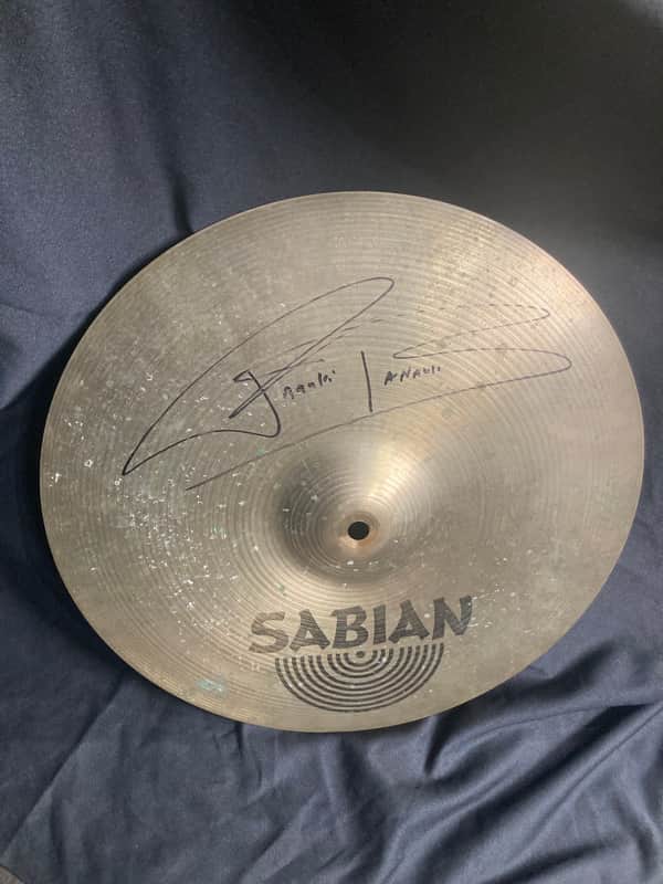 Frankie Banali's Quiet Riot, Sabian-15" AA Rock Hi-Hat, Bottom Cymbal, SIGNED! 1652g 1980's image 1