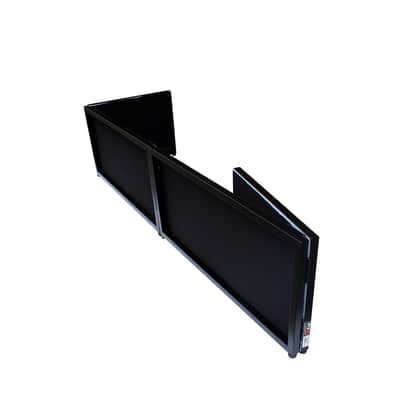 ProX DJ Facade BLACK Frame with White & Black Scrims Package + Carry Bag image 2