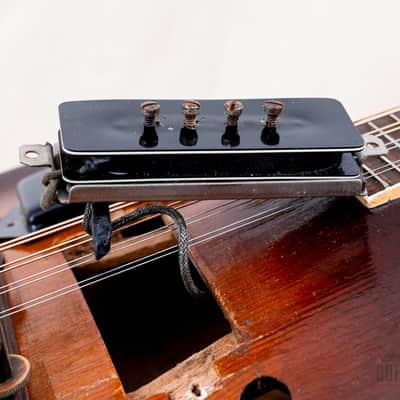 1948 Gibson EM-150 Vintage A-Style Electric Mandolin Sunburst w/ P-90, Case image 17