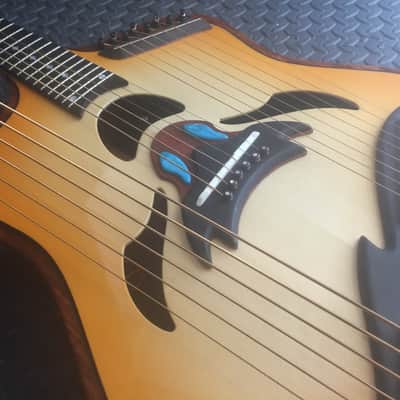 Extraordinary Near Mint Virtuoso Custom Telesis Bespoke 20 String Electro-Acoustic Harp Guitar image 7