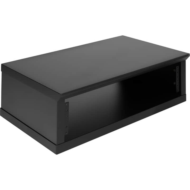 Gator Elite Furniture Series 2U Desktop Studio Rack in Standard Black Finish image 1
