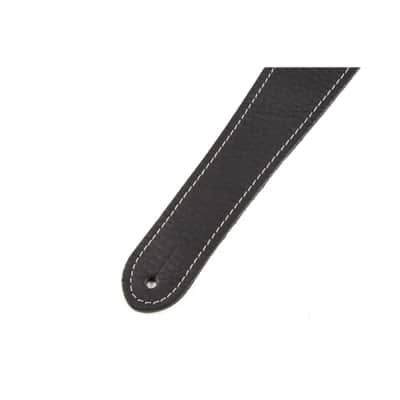 Fender Monogrammed Leather Gurt BK Black - Strap for Guitars image 3