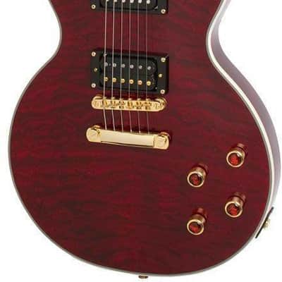 Epiphone Prophecy Les Paul Custom Plus GX (Gibson 498T/490R) Electric Guitar - Black Cherry image 1