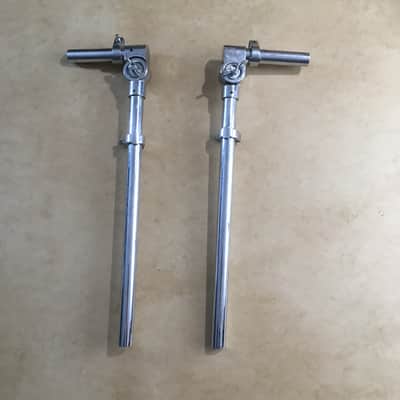 Two Vintage Drummer Kit 7/8” Diameter Percussion Drum Set Drums Percussion Tom Mounts 2 Arms Clamps image 10
