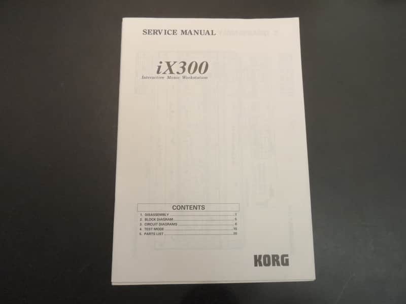 Korg iX300 Service Manual