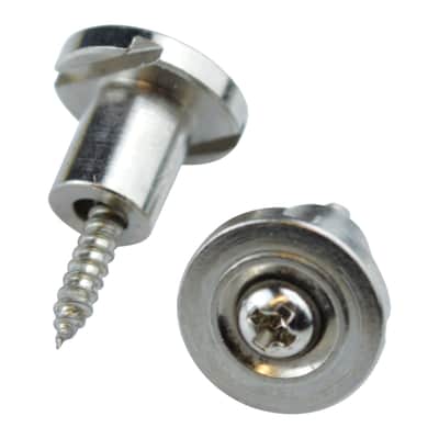 Telecaster Style Vintage 7mm Round String Tree Retainers (1pair) - Chrome image 1