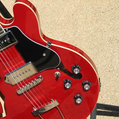 Epiphone Casino Coupe - Cherry Red - Gotoh Bridge - Black Pickguard and Knobs - Upgrades! image 24