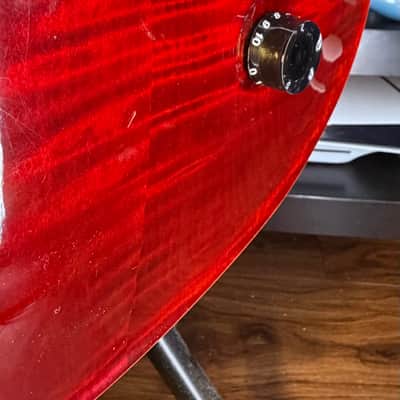 PRS CE 24 Maple Top Tremolo 1998 - Black Cherry image 5