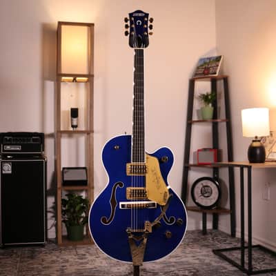 Gretsch G6120TG Players Edition Nashville - Ebony Fingerboard, Azure Metallic image 15