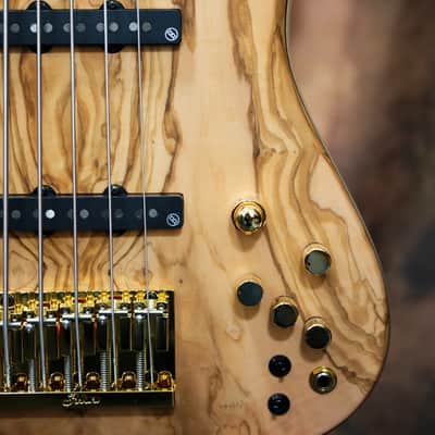 Fodera Emperor 5 Bolt-on Custom Olive image 6