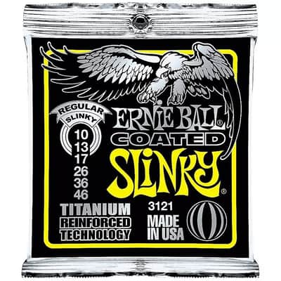 Ernie Ball 3121 Coated Titanium Slinky Electric Guitar Strings