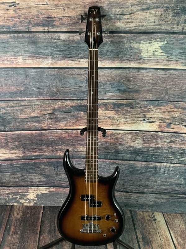 Used Vantage X-99 4 String Electric Bass with Gig Bag- Sunburst image 1