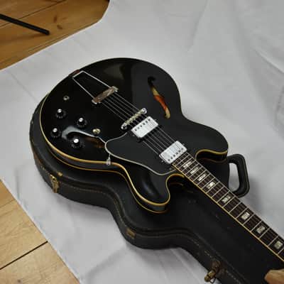 RARE! 1968 Gibson ES-335TD Custom Colour Factory Black w/OHSC & Paperwork image 5