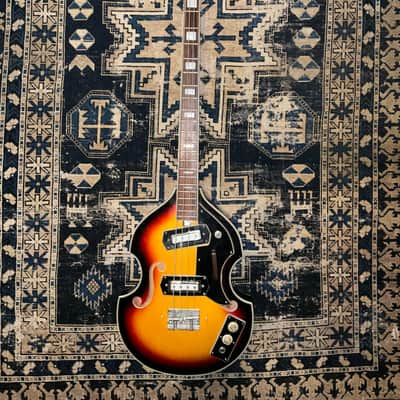 1970s Ventura Violin Bass Japan Sunburst FujiGen Teisco MIJ Hollow Body image 2