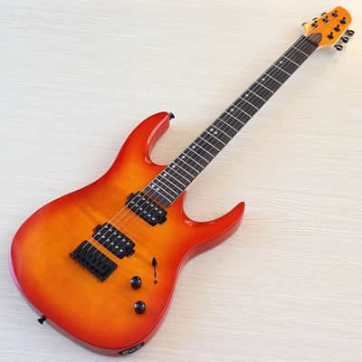 Flamed Maple Top Custom HH Electric Guitar, Okoume Body, Maple Neck, 24 Frets image 5