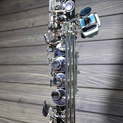 Cannonball Big Bell Stone Series Arc Soprano Sax Black with Silver Keys - SA5-BS image 7