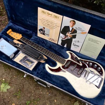 Burns 64 Hank Marvin Ltd Edition 'FACTORY FRESH CONDITION' 2004 - White image 1