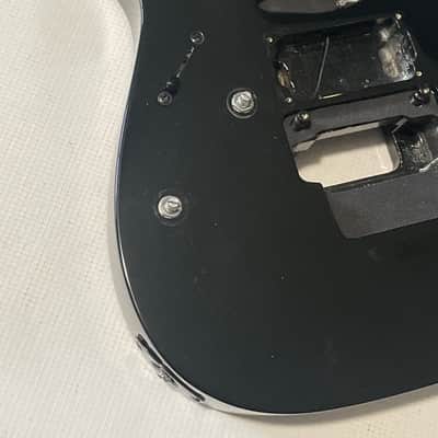 2005 Indonesian Ibanez RG370DXL Left Handed Black Guitar Body image 3