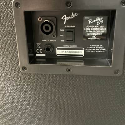 Fender Rumble 210 V3 700-Watt 2x10" Bass Speaker Cabinet 2015 - Present - Black Mint Condition image 13