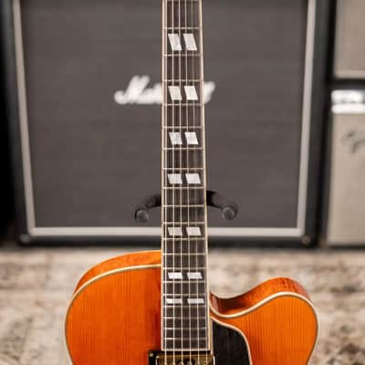Eastman AR580CE-HB Archtop Electric Guitar - Honey Burst with Hardshell Case image 5