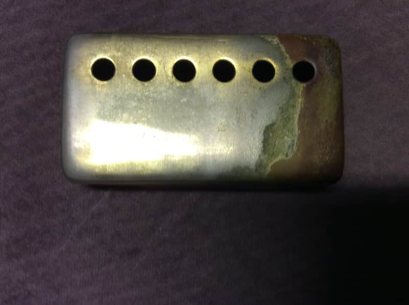 Gibson Humbucker cover 1960's Worn Gold true heavy relic image 1