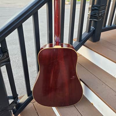 1969 Guild D-40 Acoustic Guitar – Hoboken NJ – Serial AJ3154 – w/ Original Case image 3