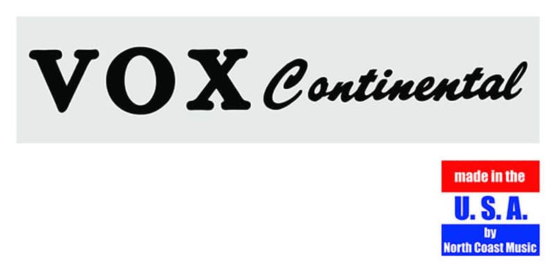 Vox Continental Organ Reproduction Logo - Reversed Colors, "Beatles at Shea Stadium" image 1