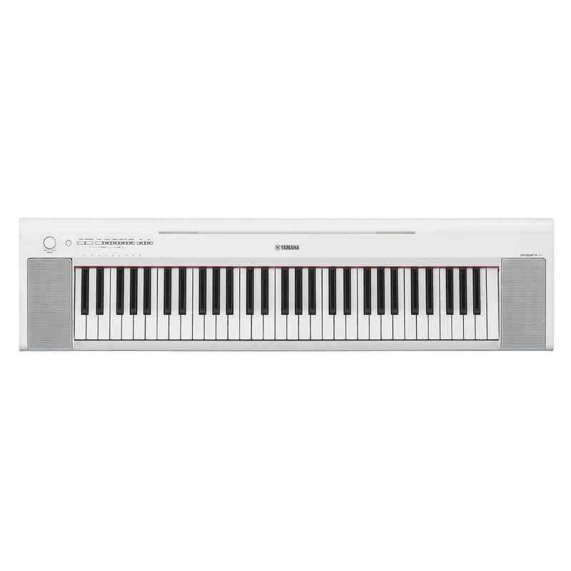 Yamaha NP-15 61-Key Piaggero Ultra-Portable Digital Piano, White image 1