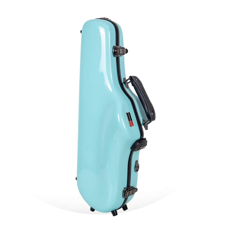 Crossrock Traveling Alto Saxophone Case-Fiberglass Hardshell, Light Backpackable Ergonomic Sax Case image 1
