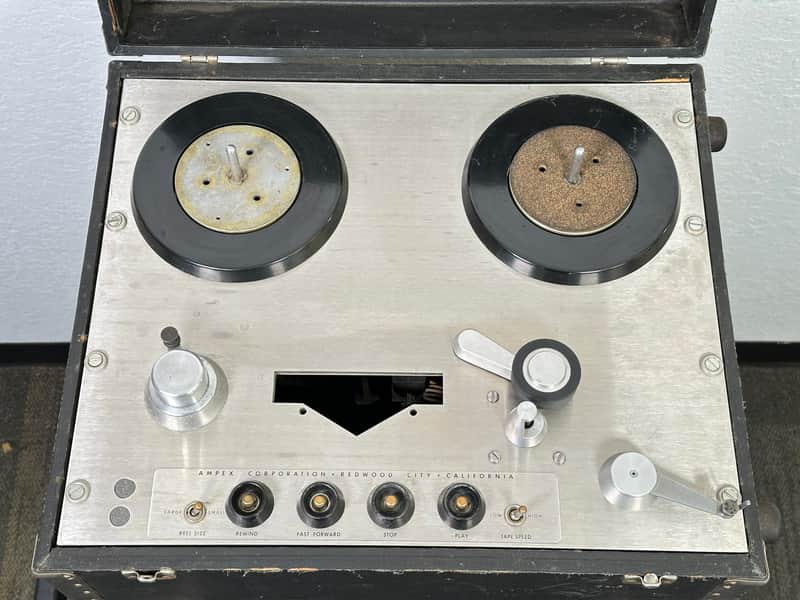 Ampex 350 / 351 Reel To Reel Transport Magnetic Tape Recorder w/ Original Case image 1