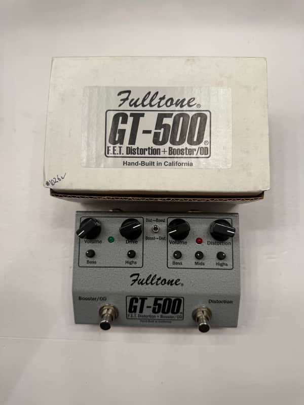 Fulltone GT-500 FET Distortion Booster OD Overdrive Guitar Effect Pedal + Box image 1