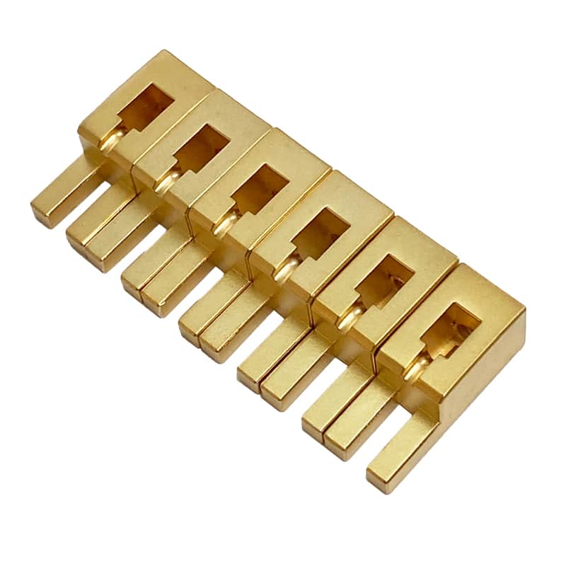 Authentic Floyd Rose Non-Fine Tuner Saddle Set - Satin Gold image 1