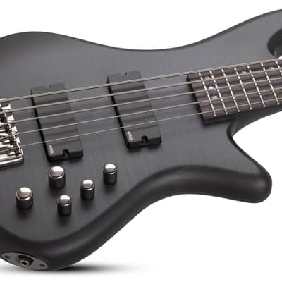 Schecter Stiletto Studio-5 bass in See-Thru Black Satin image 8