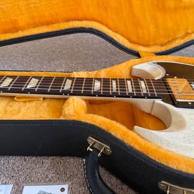 Gibson Custom Dealer Select 1961 Les Paul SG Standard Reissue – Gloss TV White 2026 image 12