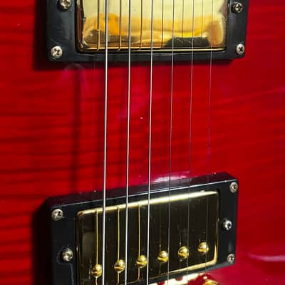 LP-Style Electric Guitar – Flamed Maple Top – Gold Hardware image 5