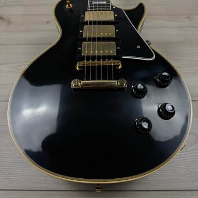 Gibson Custom 1957 Les Paul Custom Reissue VOS - Ebony 3-Pickup #222 image 5