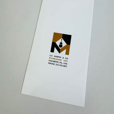Martin “Welcome to CF Martin” Factory Tour Card – c. Late 1970s–Early 1980s image 2